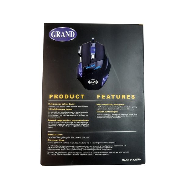 موس بازی گرند (GRAND A7 (GAMING MOUSE