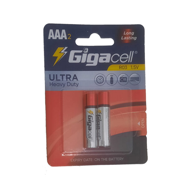 باتری گیگاسل نیم قلم GIGACELL AAA2 Ultra Heavy Duty