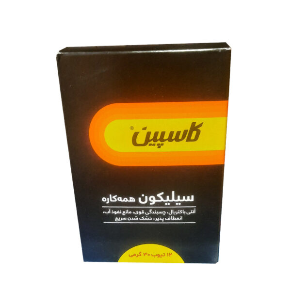 چسب سیلیکون کاسپین (مشکی) CASPIAN 30g