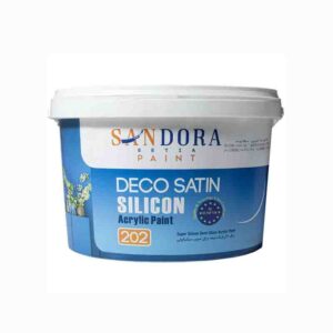 رنگ اکریلیک نیمه براق دکو ساتین ساندورا (3/5کیلو) SANDORA