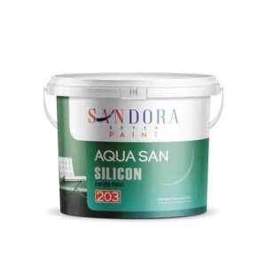 رنگ اکریلیک نیمه براق آکواسان ساندورا (3.5کیلو) SANDORA